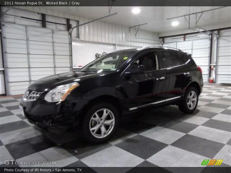 Wicked Black / Gray 2011 Nissan Rogue SV