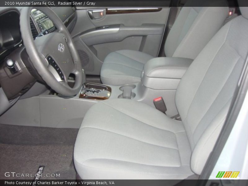 Radiant Silver / Gray 2010 Hyundai Santa Fe GLS