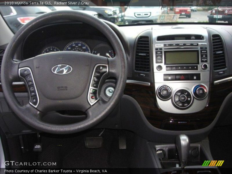 Radiant Silver / Gray 2010 Hyundai Santa Fe GLS