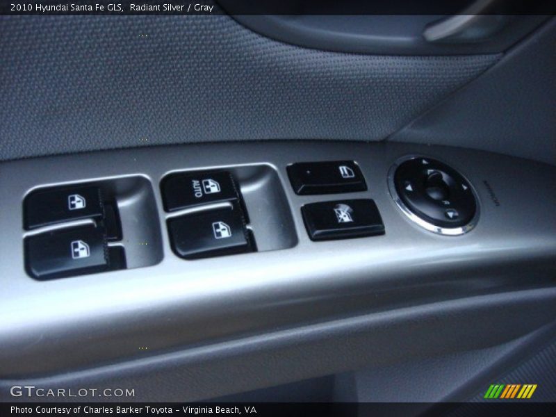 Radiant Silver / Gray 2010 Hyundai Santa Fe GLS