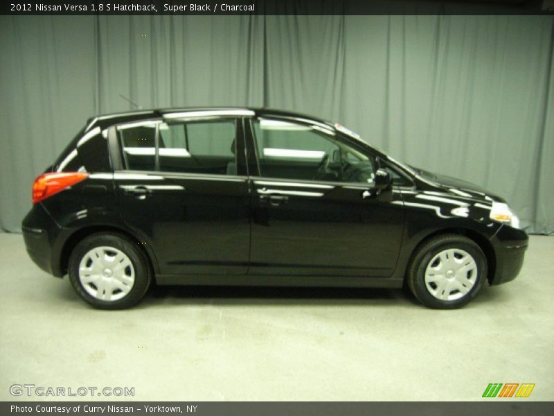 Super Black / Charcoal 2012 Nissan Versa 1.8 S Hatchback