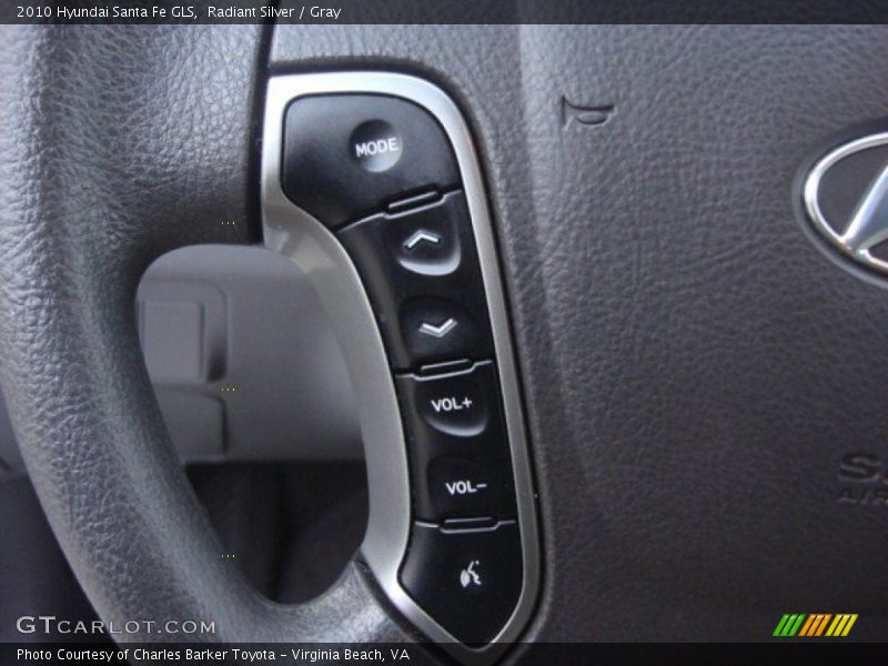 Radiant Silver / Gray 2010 Hyundai Santa Fe GLS