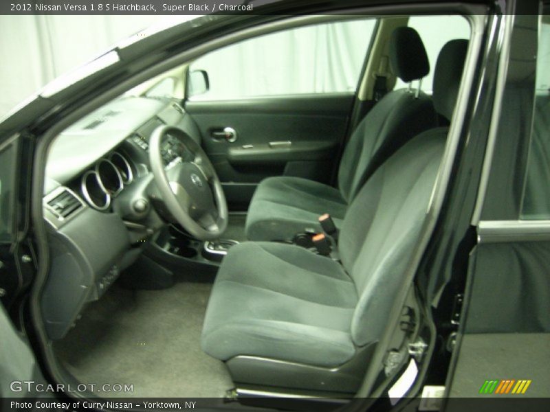 Super Black / Charcoal 2012 Nissan Versa 1.8 S Hatchback