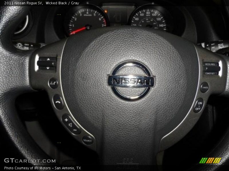 Wicked Black / Gray 2011 Nissan Rogue SV
