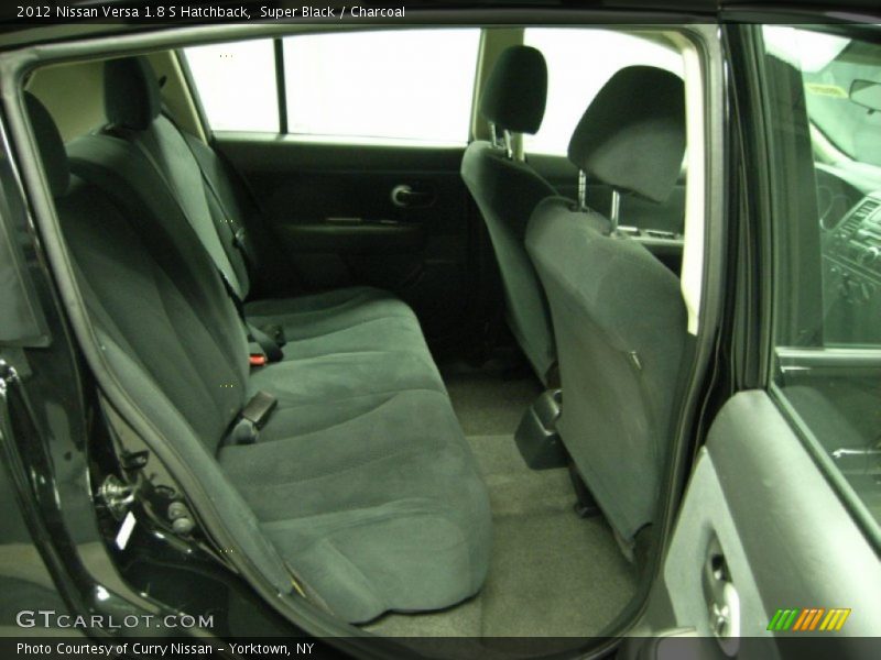 Super Black / Charcoal 2012 Nissan Versa 1.8 S Hatchback
