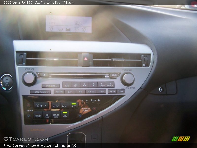 Starfire White Pearl / Black 2012 Lexus RX 350