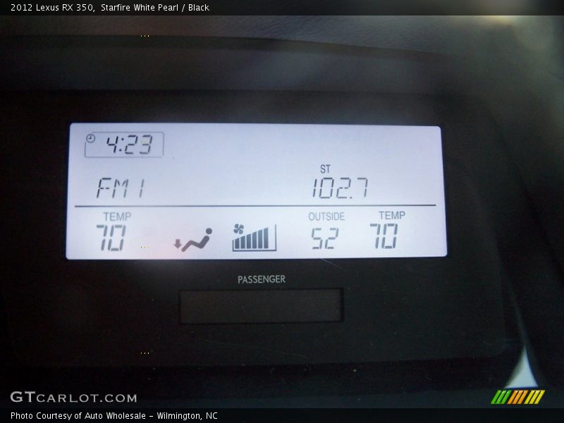 Starfire White Pearl / Black 2012 Lexus RX 350