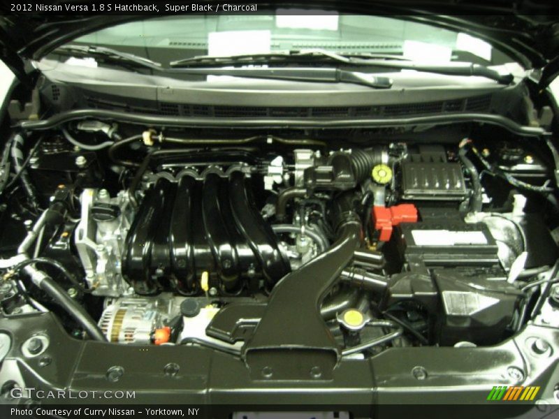 Super Black / Charcoal 2012 Nissan Versa 1.8 S Hatchback