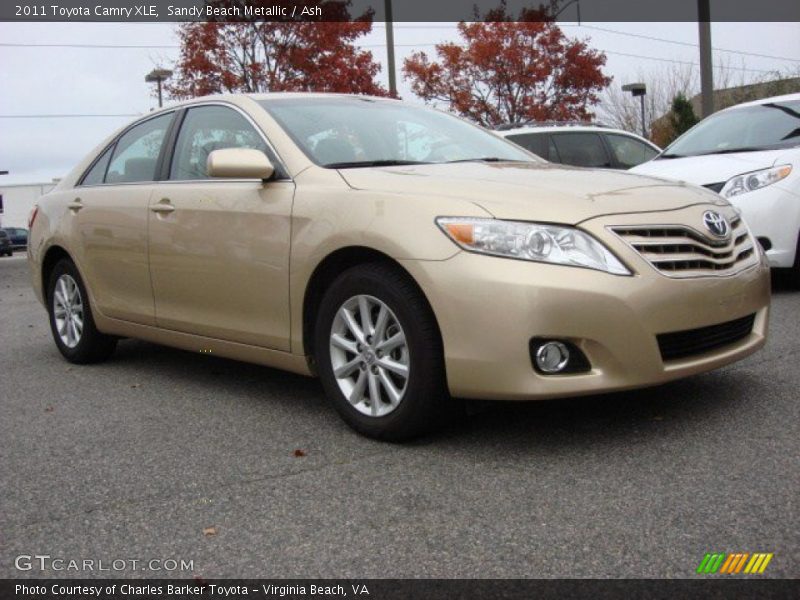 Sandy Beach Metallic / Ash 2011 Toyota Camry XLE
