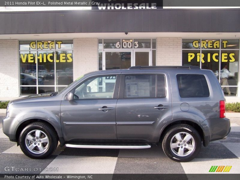 Polished Metal Metallic / Gray 2011 Honda Pilot EX-L