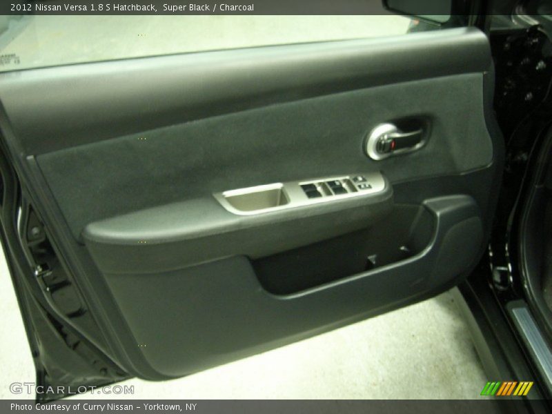 Super Black / Charcoal 2012 Nissan Versa 1.8 S Hatchback