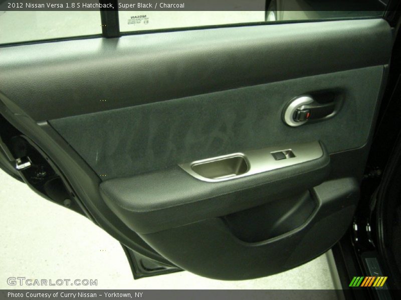 Super Black / Charcoal 2012 Nissan Versa 1.8 S Hatchback