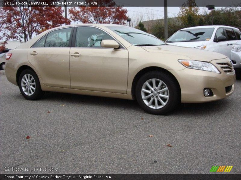 Sandy Beach Metallic / Ash 2011 Toyota Camry XLE