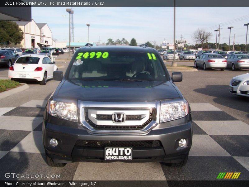 Polished Metal Metallic / Gray 2011 Honda Pilot EX-L