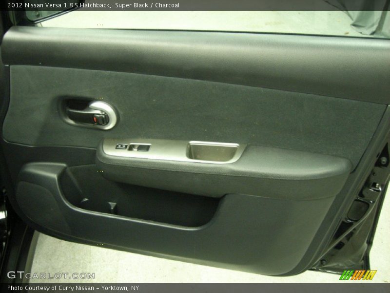 Super Black / Charcoal 2012 Nissan Versa 1.8 S Hatchback
