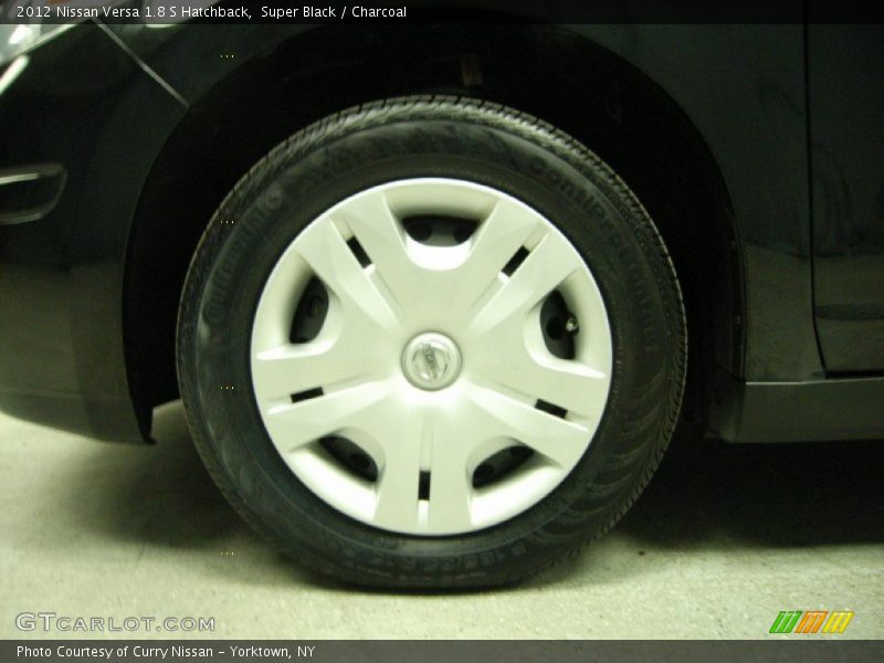 Super Black / Charcoal 2012 Nissan Versa 1.8 S Hatchback
