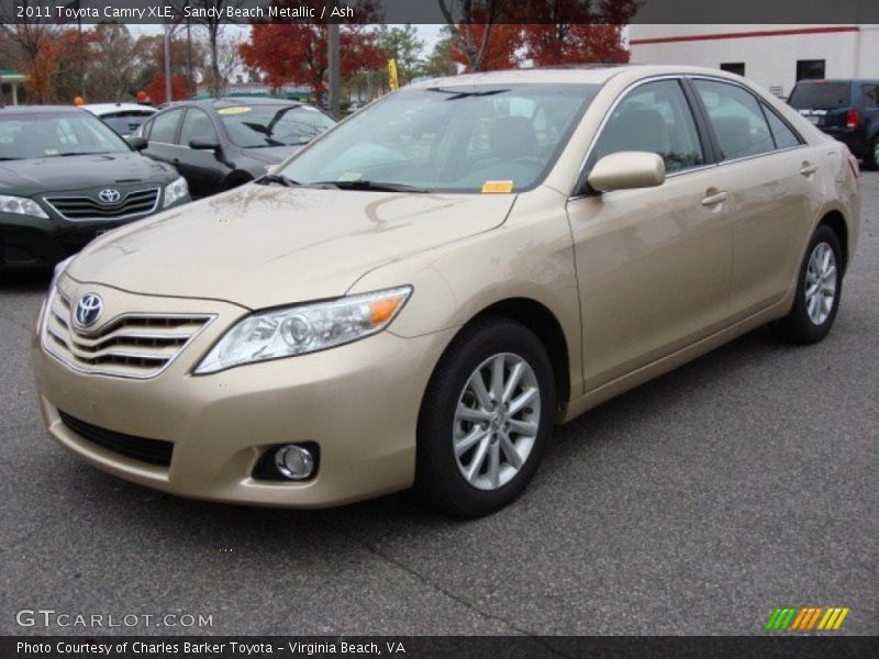 Sandy Beach Metallic / Ash 2011 Toyota Camry XLE