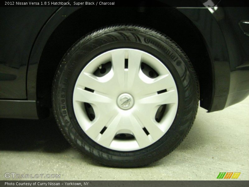 Super Black / Charcoal 2012 Nissan Versa 1.8 S Hatchback