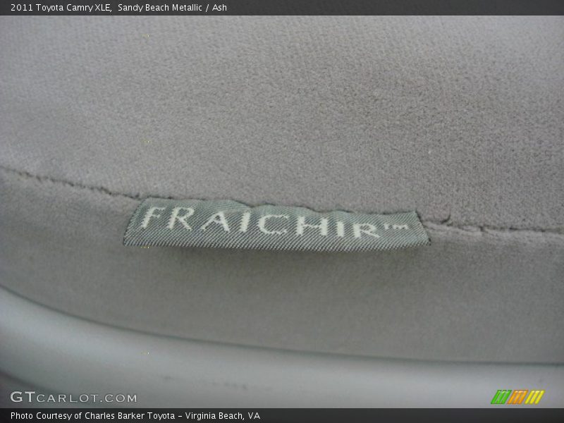 Sandy Beach Metallic / Ash 2011 Toyota Camry XLE