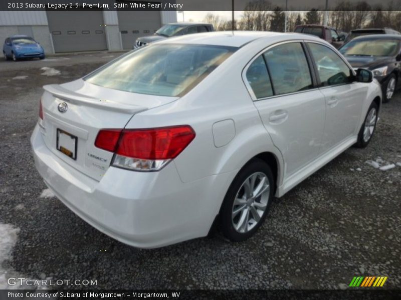 Satin White Pearl / Ivory 2013 Subaru Legacy 2.5i Premium