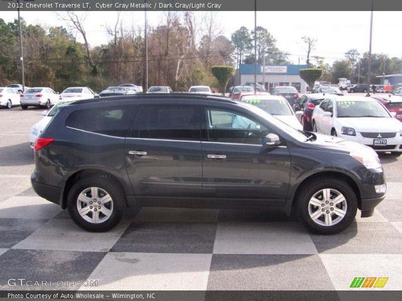 Cyber Gray Metallic / Dark Gray/Light Gray 2012 Chevrolet Traverse LT