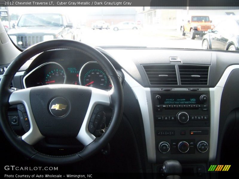 Cyber Gray Metallic / Dark Gray/Light Gray 2012 Chevrolet Traverse LT
