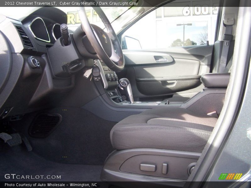 Cyber Gray Metallic / Dark Gray/Light Gray 2012 Chevrolet Traverse LT