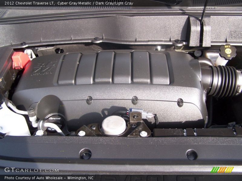 Cyber Gray Metallic / Dark Gray/Light Gray 2012 Chevrolet Traverse LT