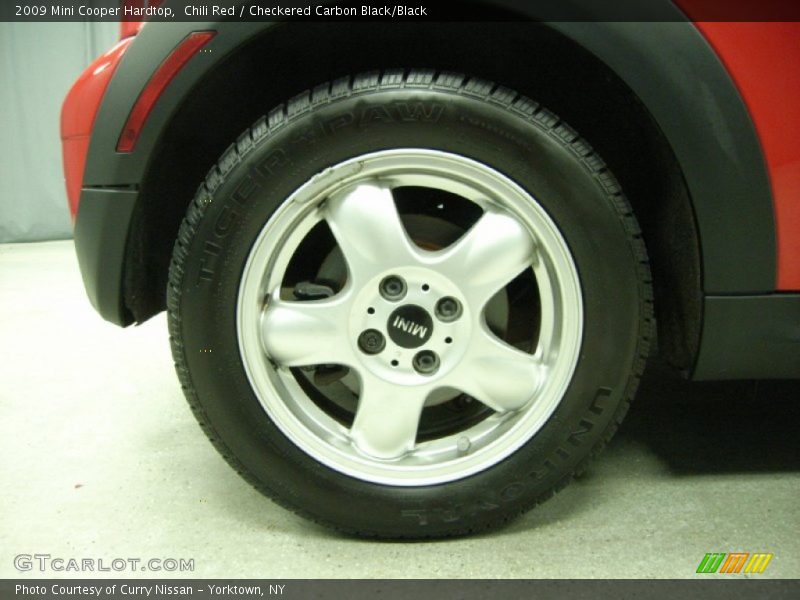 Chili Red / Checkered Carbon Black/Black 2009 Mini Cooper Hardtop