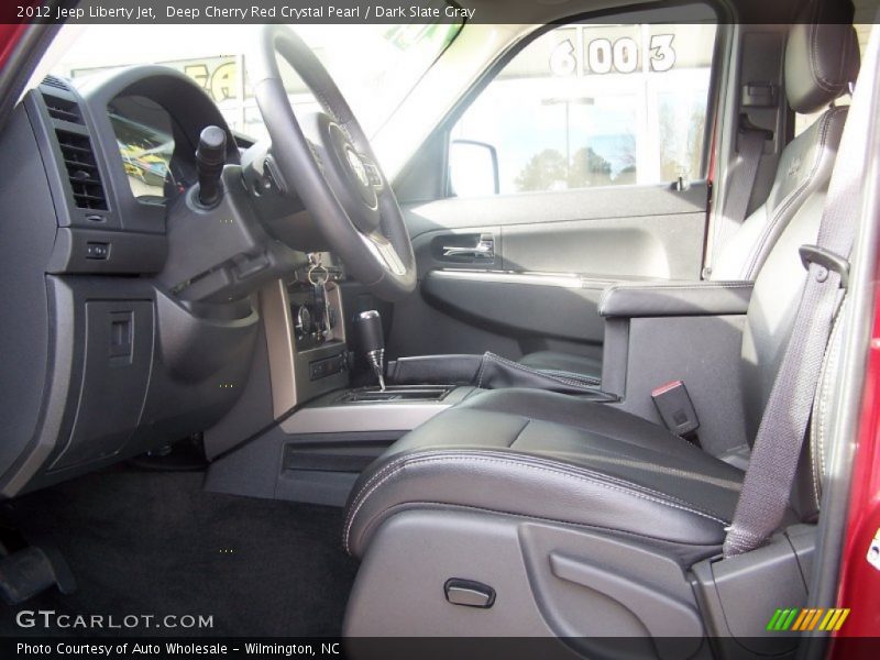 Deep Cherry Red Crystal Pearl / Dark Slate Gray 2012 Jeep Liberty Jet