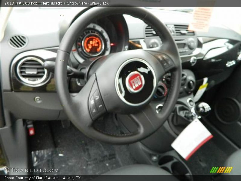 Nero (Black) / Grigio/Nero (Gray/Black) 2013 Fiat 500 Pop