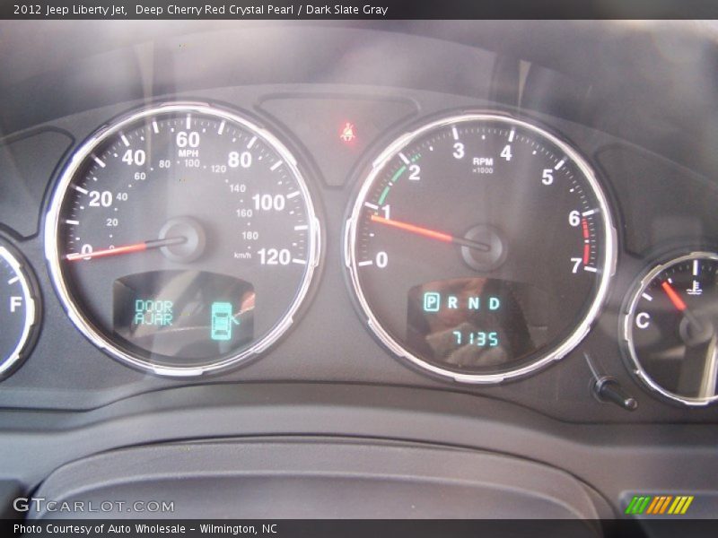 Deep Cherry Red Crystal Pearl / Dark Slate Gray 2012 Jeep Liberty Jet