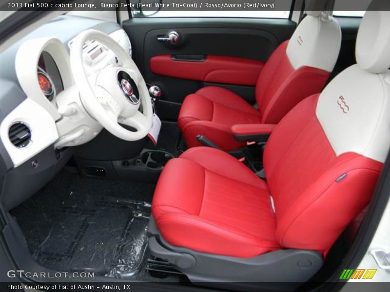 Front Seat of 2013 500 c cabrio Lounge