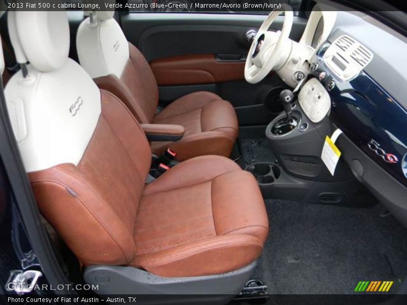 2013 500 c cabrio Lounge Marrone/Avorio (Brown/Ivory) Interior