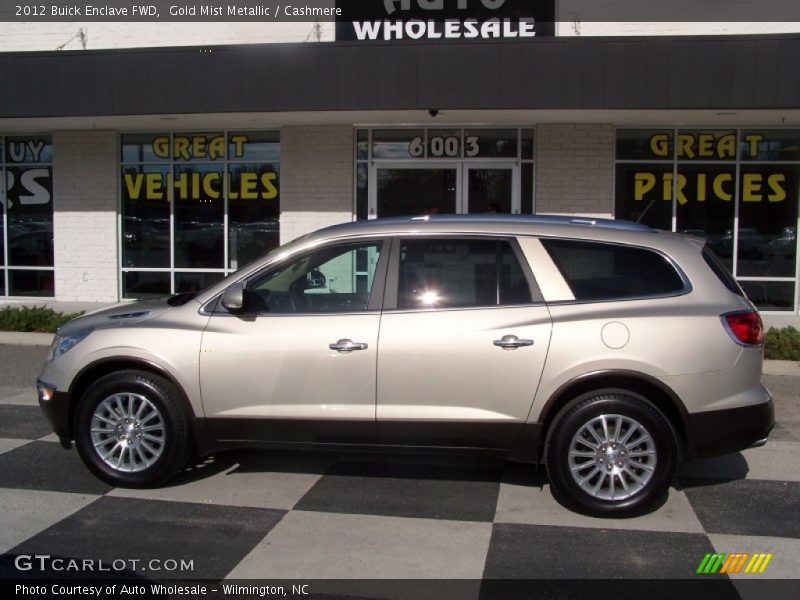 Gold Mist Metallic / Cashmere 2012 Buick Enclave FWD