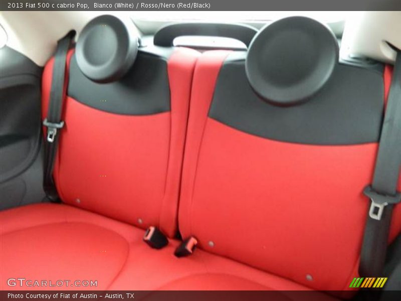 Bianco (White) / Rosso/Nero (Red/Black) 2013 Fiat 500 c cabrio Pop