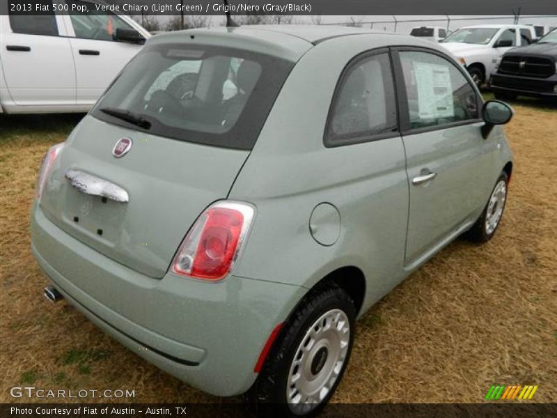Verde Chiaro (Light Green) / Grigio/Nero (Gray/Black) 2013 Fiat 500 Pop
