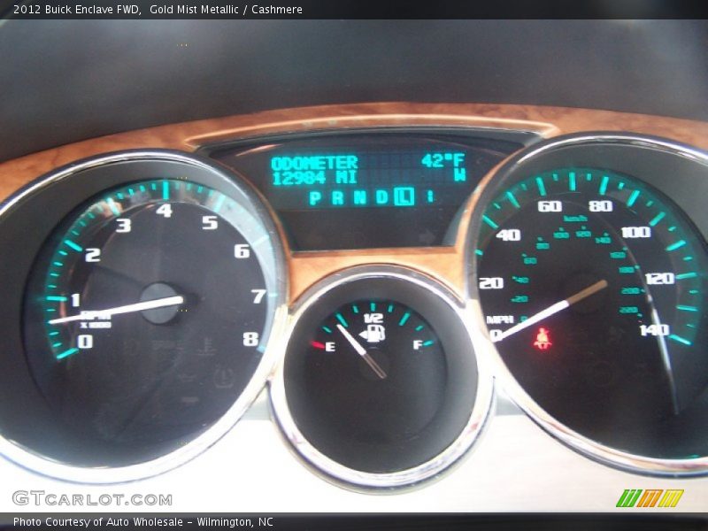 Gold Mist Metallic / Cashmere 2012 Buick Enclave FWD