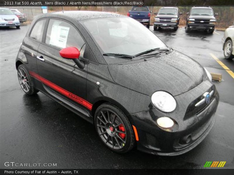 Nero (Black) / Abarth Nero/Rosso/Nero (Black/Red/Black) 2013 Fiat 500 Abarth