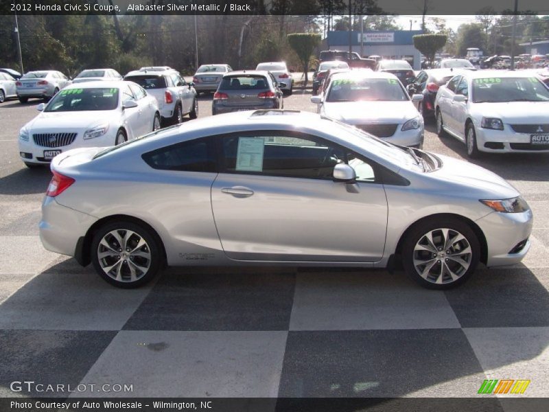 Alabaster Silver Metallic / Black 2012 Honda Civic Si Coupe