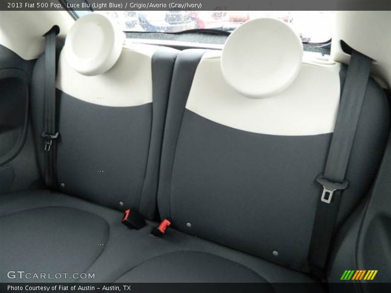 Luce Blu (Light Blue) / Grigio/Avorio (Gray/Ivory) 2013 Fiat 500 Pop