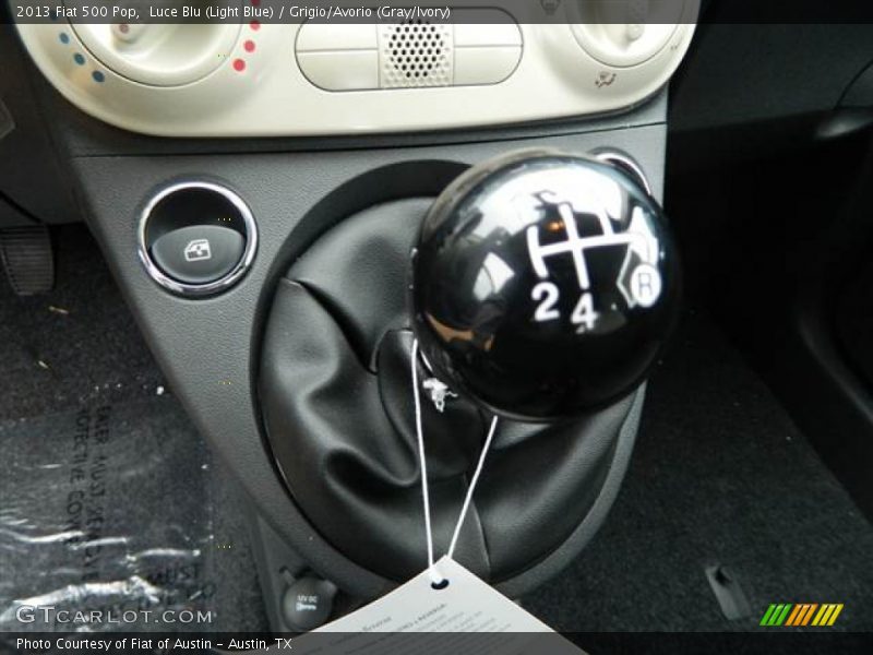 Luce Blu (Light Blue) / Grigio/Avorio (Gray/Ivory) 2013 Fiat 500 Pop