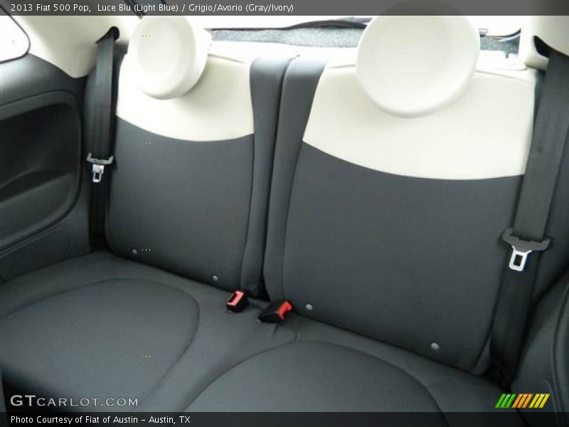 Luce Blu (Light Blue) / Grigio/Avorio (Gray/Ivory) 2013 Fiat 500 Pop