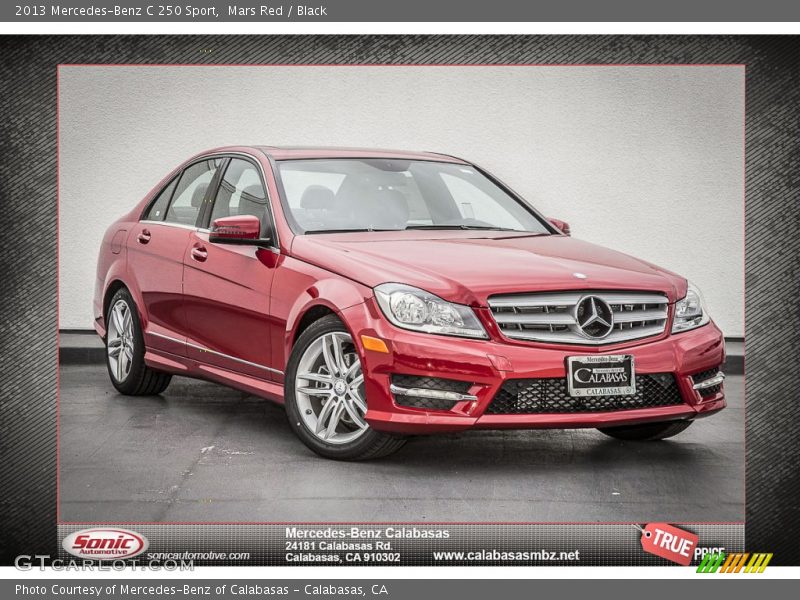 Mars Red / Black 2013 Mercedes-Benz C 250 Sport