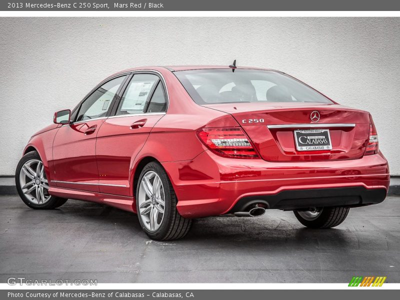 Mars Red / Black 2013 Mercedes-Benz C 250 Sport
