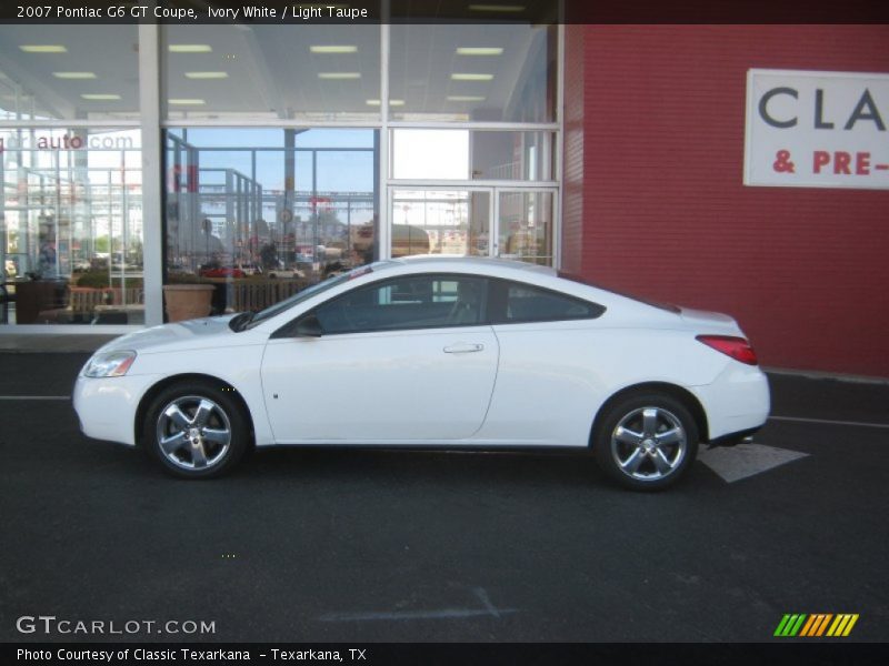 Ivory White / Light Taupe 2007 Pontiac G6 GT Coupe