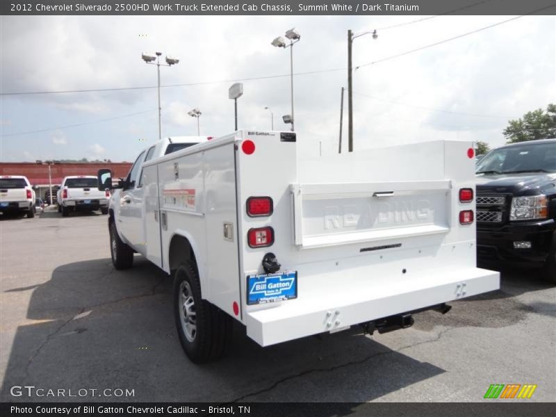 Summit White / Dark Titanium 2012 Chevrolet Silverado 2500HD Work Truck Extended Cab Chassis