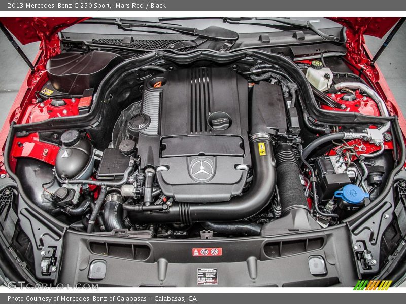 Mars Red / Black 2013 Mercedes-Benz C 250 Sport