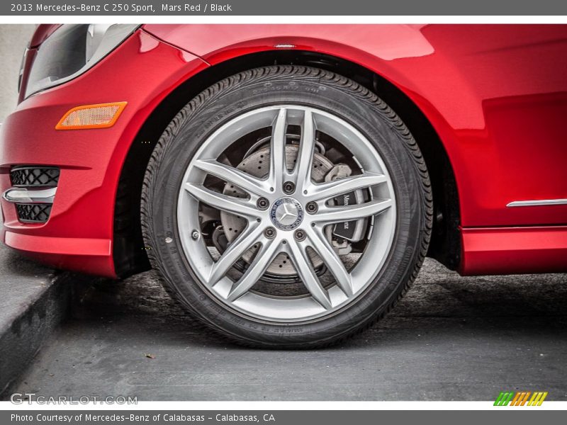 Mars Red / Black 2013 Mercedes-Benz C 250 Sport