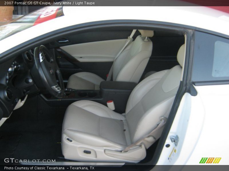 Ivory White / Light Taupe 2007 Pontiac G6 GT Coupe